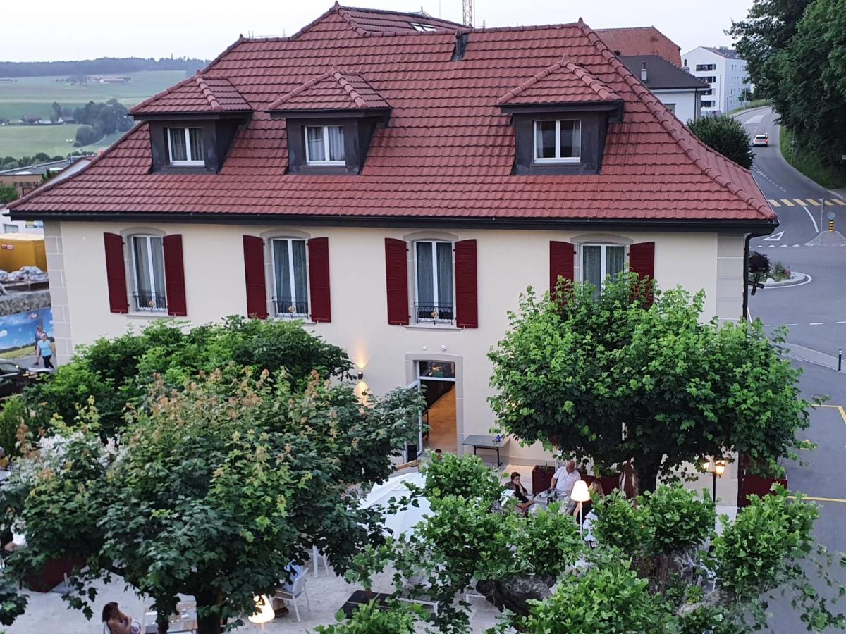 La Belle-Croix Hotel Romont Bagian luar foto