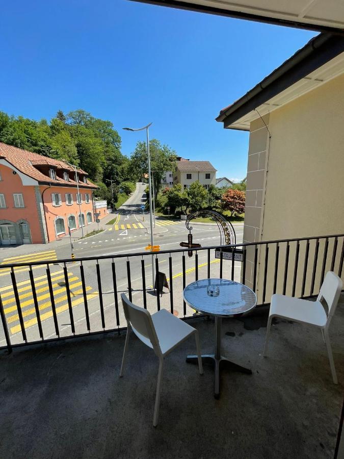 La Belle-Croix Hotel Romont Bagian luar foto